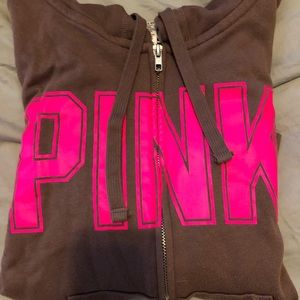 PINK zip up hoodie